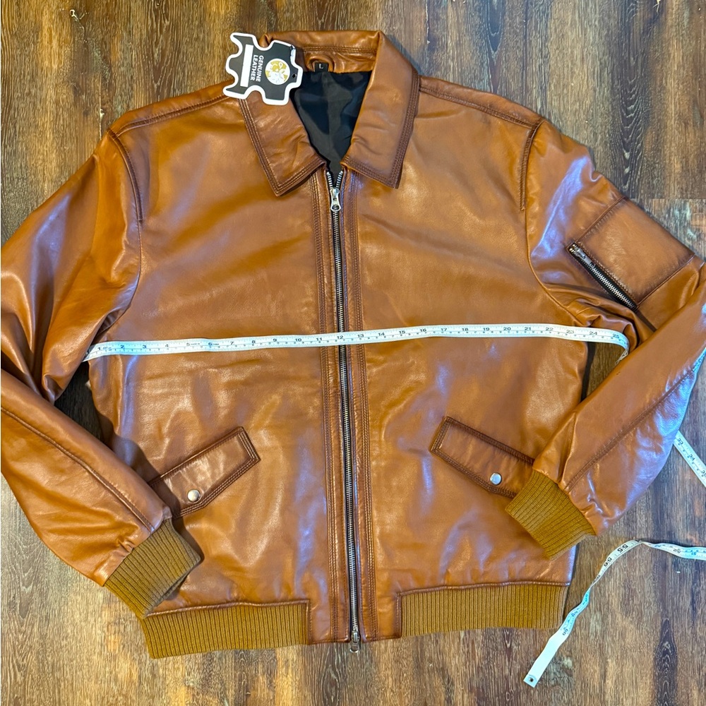 100% Handmade British Tan Leather made by MGÜL Factory